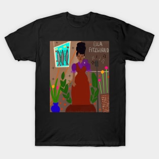 Women in Jazz series: featuring Ella Fitzgerald T-Shirt